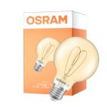 Osram Vintage 1906 LED E27 Globe Filament Kulta 4.9W 470lm - 927 Erittäin Lämmin Valkoinen | Paras Värintoisto - Himmennettävä - Korvaa 40W