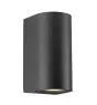 Nordlux Canto Seinävalaisin Aluminium Musta Up & Down | Sopii 2x GU10