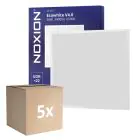 Monipakkaus 5x Noxion LED Paneeli Ecowhite V4.0 28W 3400lm - 865 Päivänvalo Valkoinen | 60x60cm - Philips driver